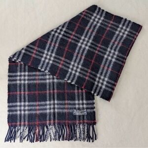 Burberry Navy Nova Check Scarf